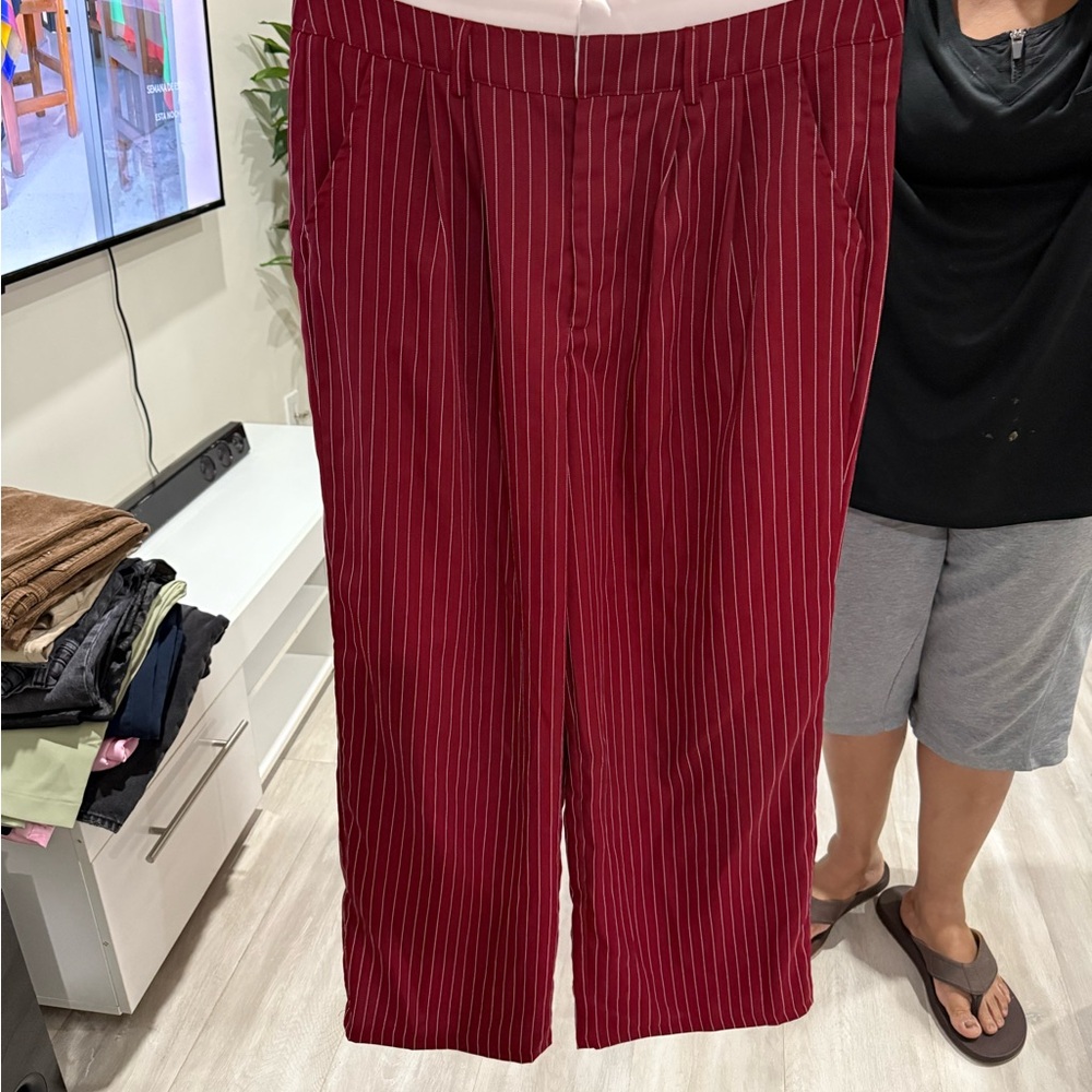 Women’s Red Striped Pants